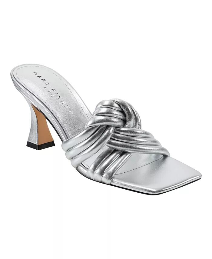 Женские сандалии Dru Slip-On Dress Marc Fisher LTD, серебряный