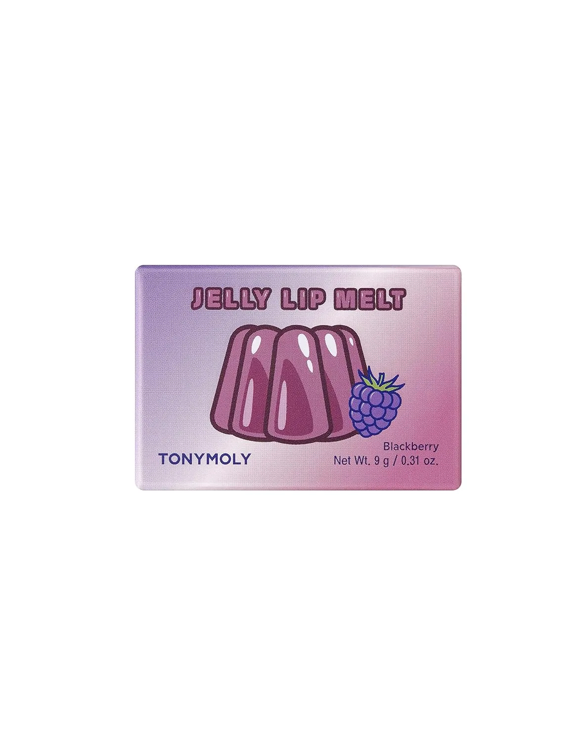Увлажняющий и питательный бальзам для губ TONYMOLY Jelly Lip Melt, аромат ежевики, 0,31 унции., Blackberry — фото 2