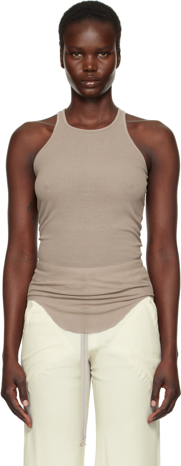 

Топ-топ Hollywood Basic Rib Rick Owens, Taupe