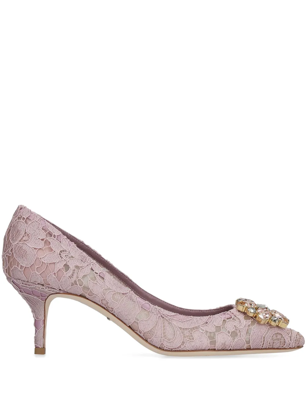 Кружевные туфли-лодочки Bellucci DOLCE & GABBANA, розовый