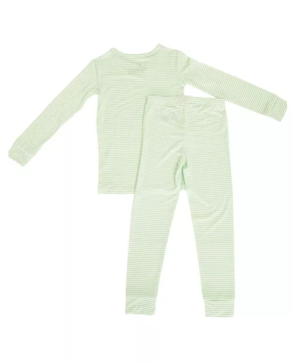 

Детский пижамный комплект в полоску «груша» для малышей. Motette, зеленый