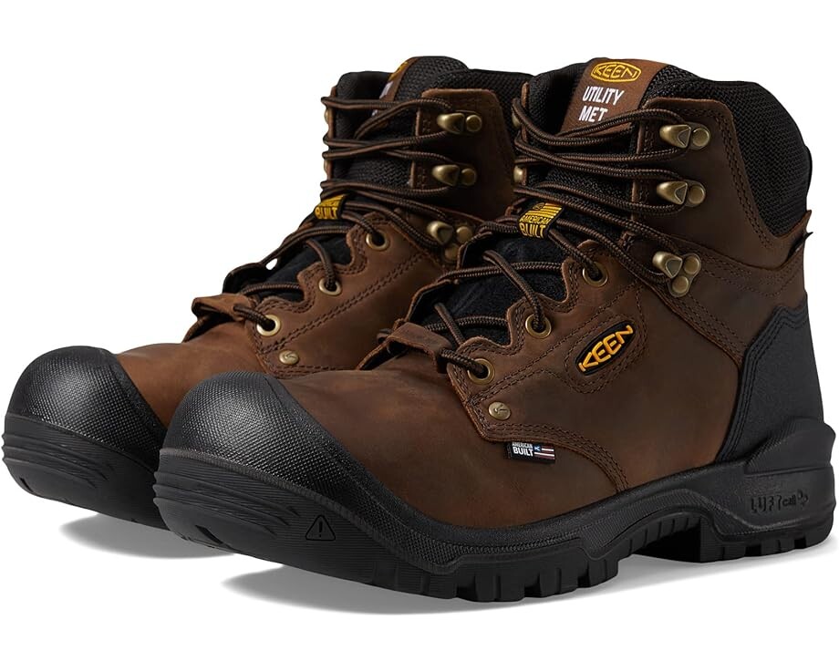 

Ботинки KEEN Utility Independence 6" WP Int Met, цвет Dark Earth/Black