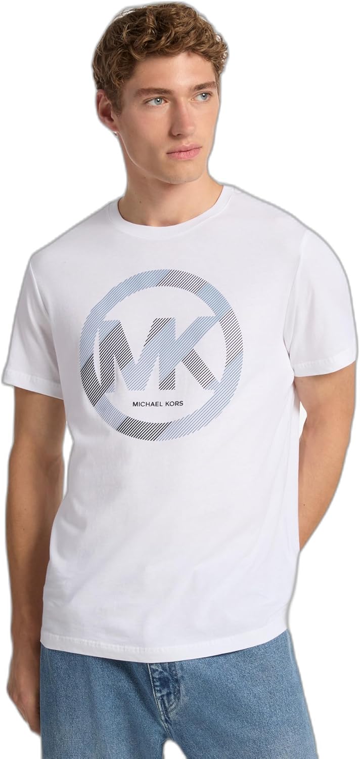 

Мужская футболка Michael Kors MK Sport с графическим логотипом, White, Белый, Мужская футболка Michael Kors MK Sport с графическим логотипом, White