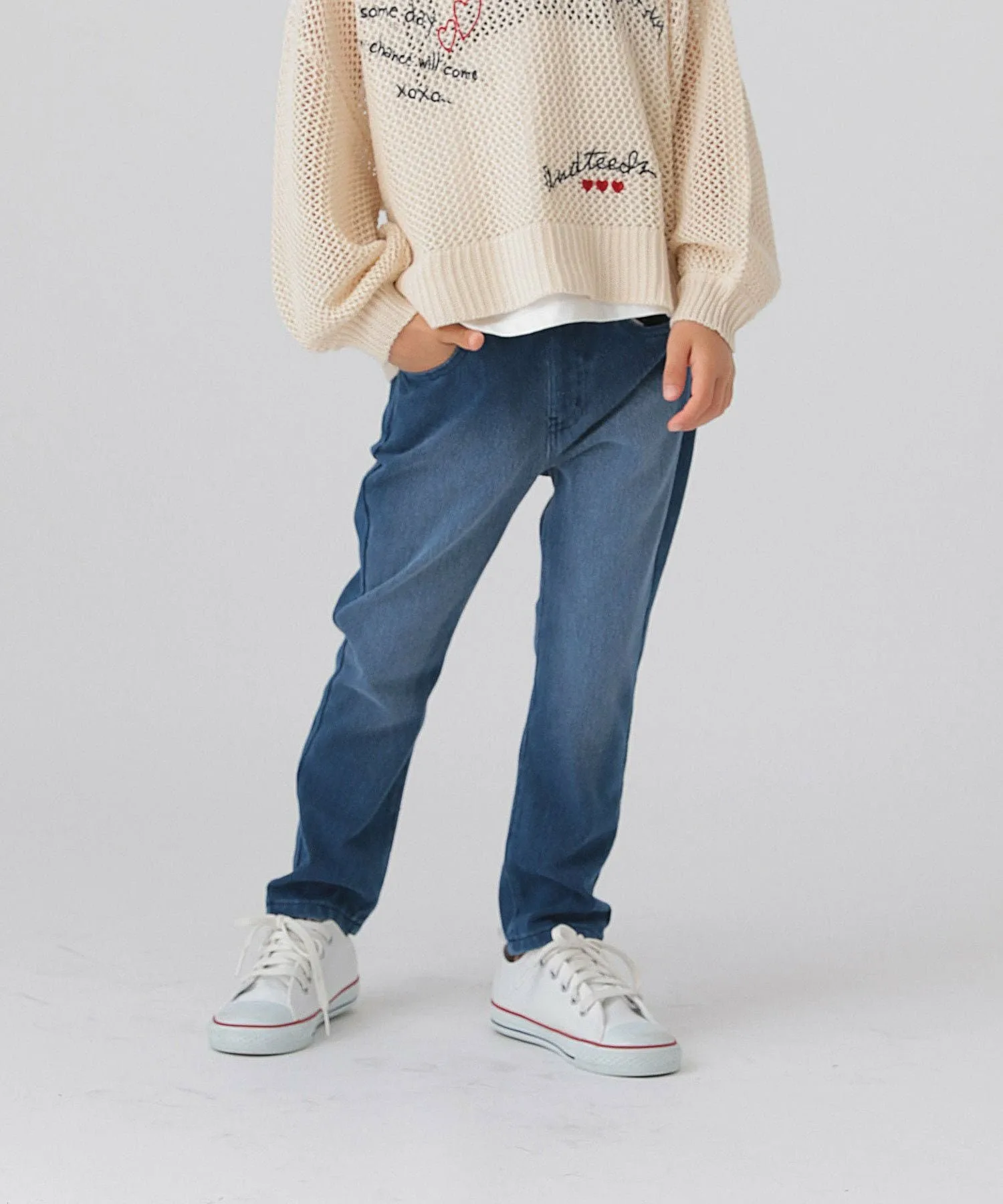Узкие брюки Sugorak Stretch Slim Pants / 100-120 см / 575739 GLOBAL WORK, Medium-thick denim 85