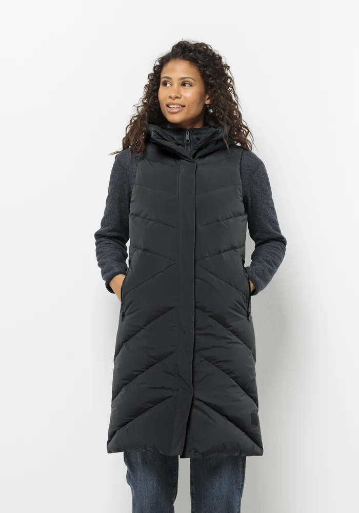 

Пуховик Jack Wolfskin "MARIENPLATZ VEST W", цвет Phantom