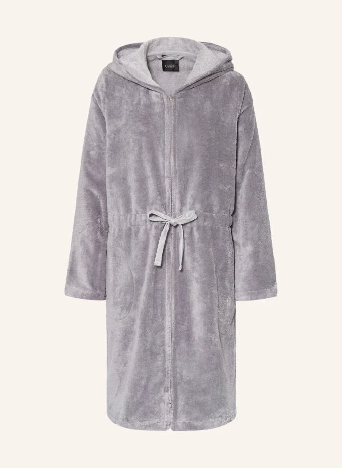 

Женский халат с капюшоном Cawö, серый