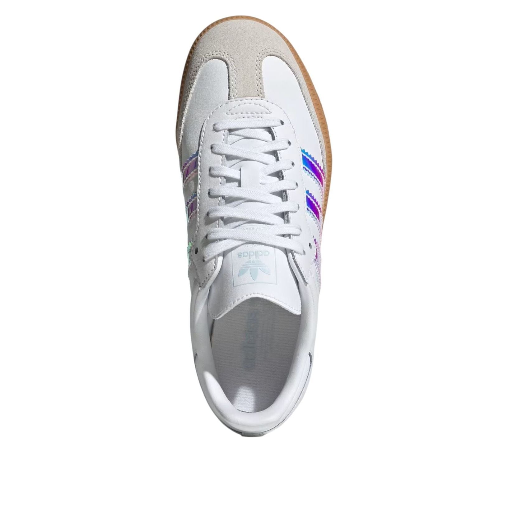 (GS) Adidas Samba 'White Iridescent Stripes' — фото 2