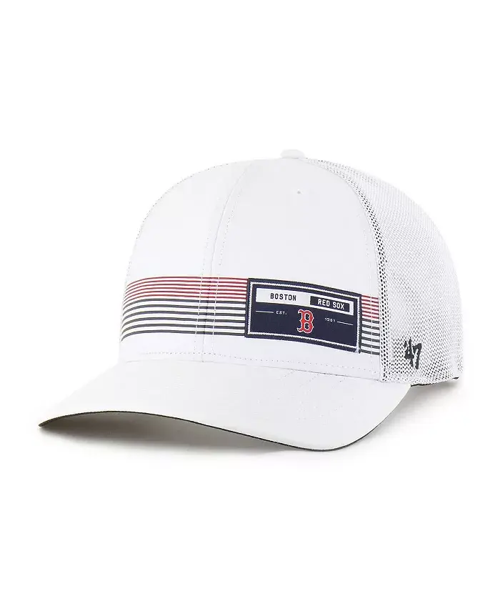 

Мужская белая бейсболка Boston Red Sox Rangefinder Brrr Trucker Adjustable '47 Brand