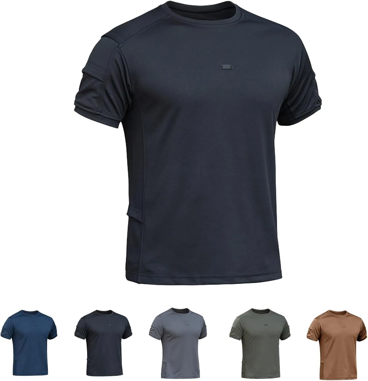 Футболка-поло Outdoor Performance Tactical, мужская, быстросохнущая, для гольфа и спорта, с воротником Generic, зеленый — фото 3