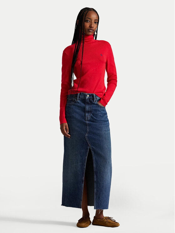 Джинсовая юбка regular fit 211A95501001 Polo Ralph Lauren, синий — фото 2