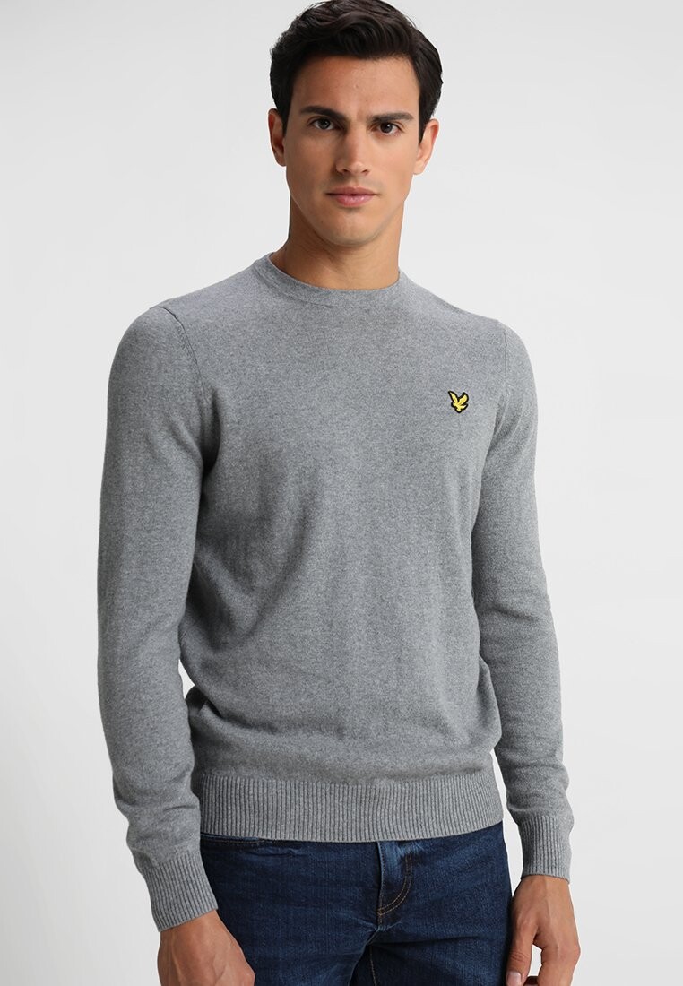 

Джемпер Lyle & Scott CREW NECK JUMPER, цвет Mid Grey Marl, Серый, Джемпер Lyle & Scott CREW NECK JUMPER, цвет Mid Grey Marl