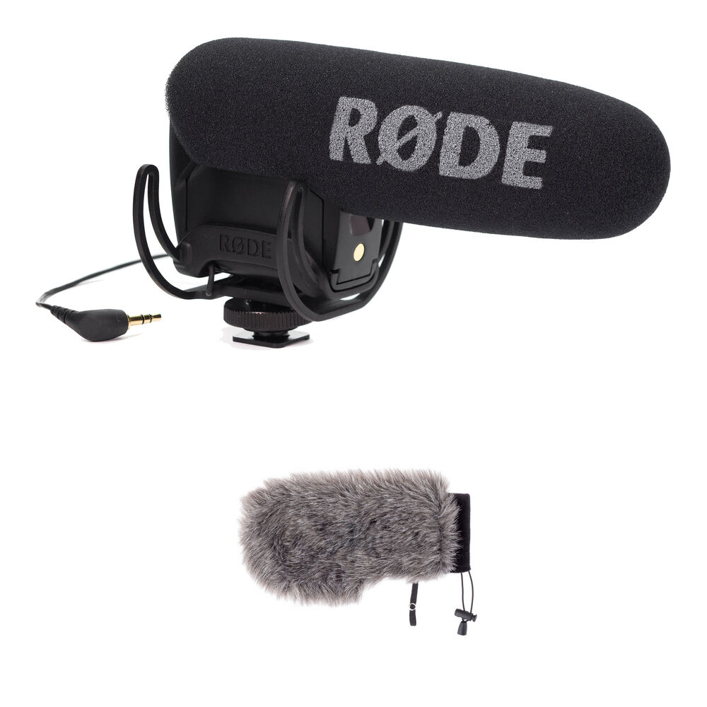 

Комплект микрофона-пушки RODE VideoMic Pro для крепления на камеру с ветрозащитным экраном Auray Custom