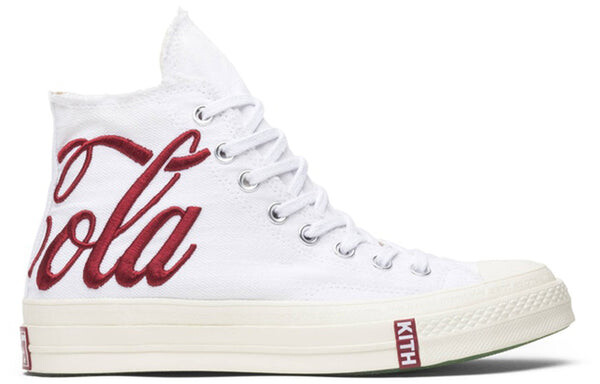 Кроссовки kith x coca-cola x chuck 70 hi 'russia' Converse, белый — фото 2