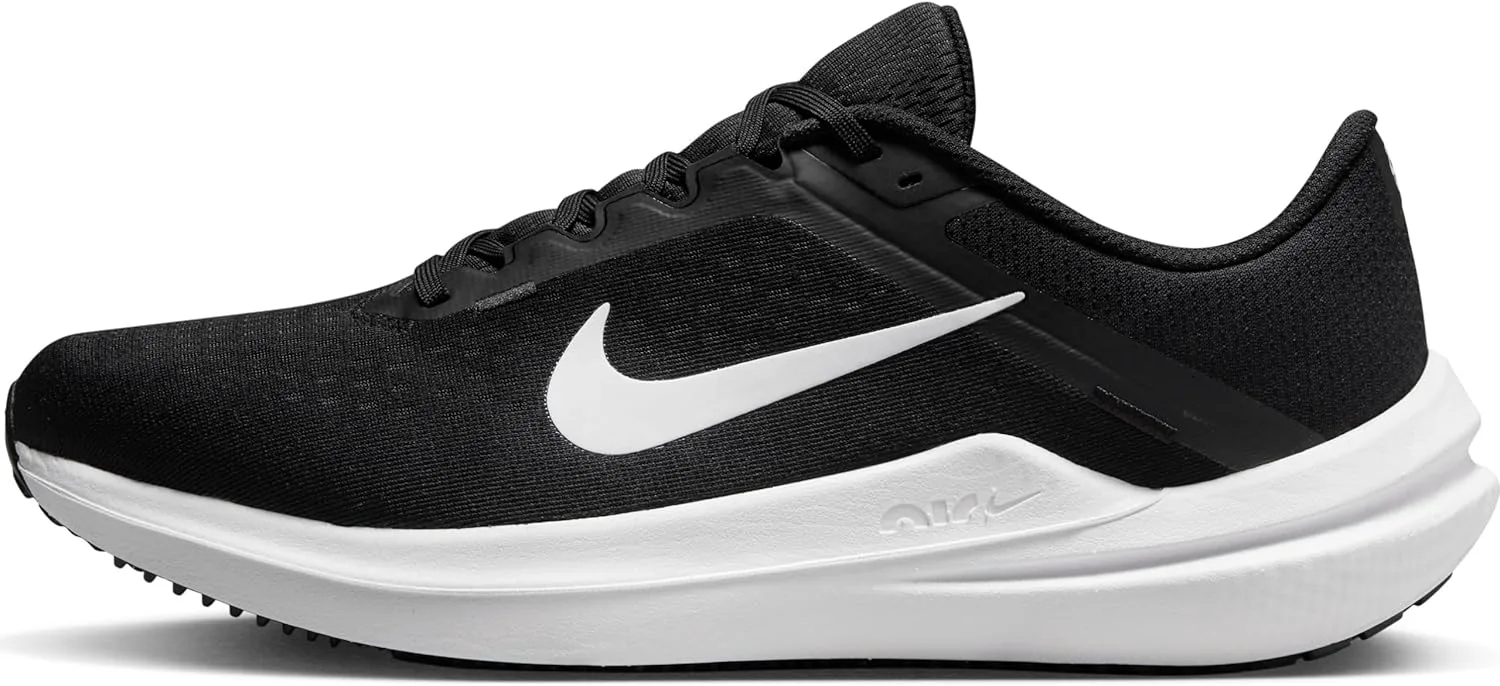 Мужские кроссовки для бега по шоссе Nike Winflo 10, черно-белый — фото 4