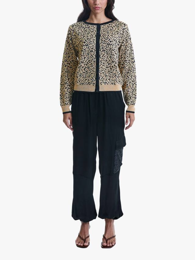 

Леопардовый кардиган James Lakeland, цвет Black/Gold