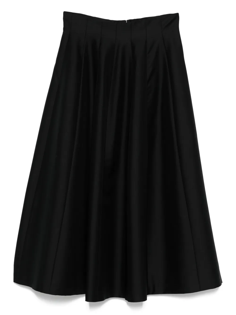 

Юбка миди со складками Alberta Ferretti, черный