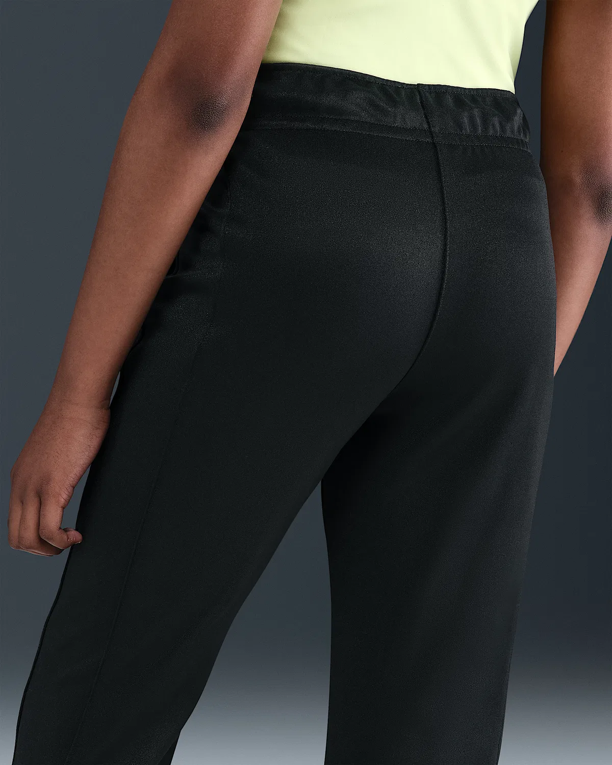 Детские спортивные штаны Nike Sportswear для девочек, Black/Black/White — фото 3