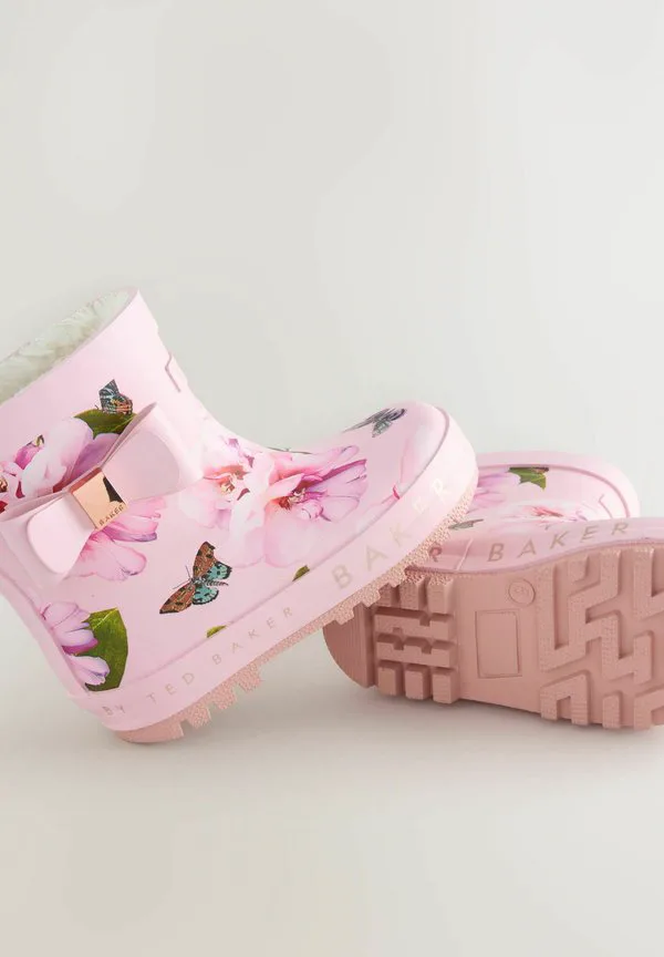 Обычная посадка, резиновые сапоги с бантом Baker By Ted Baker, Pink — фото 4