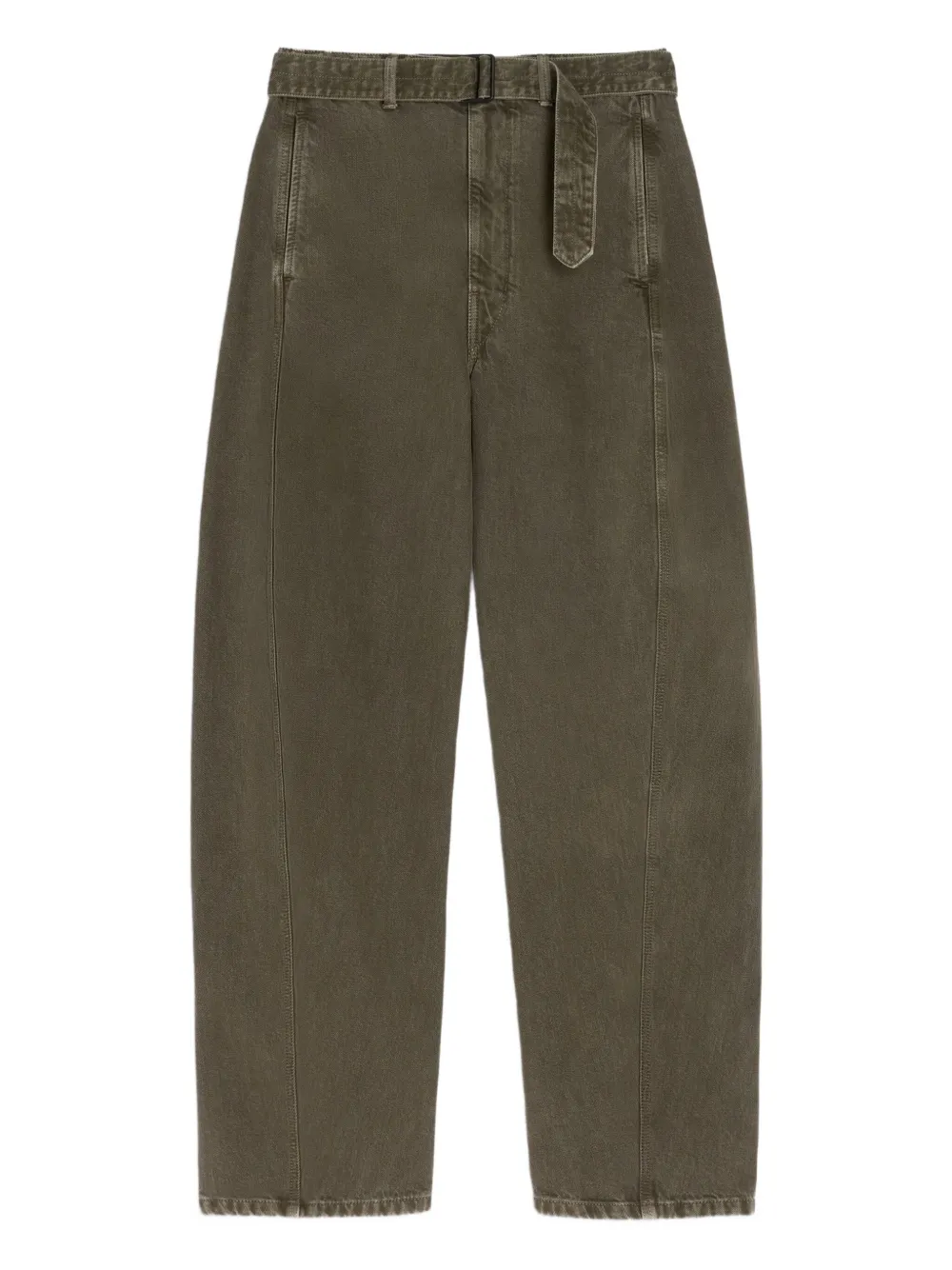 

Брюки с драпировкой Lemaire, зеленый