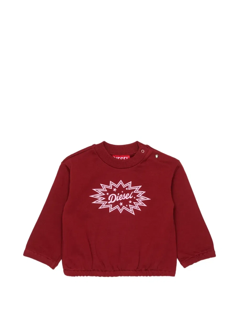 Свитшот с логотипом Diesel Kids, красный