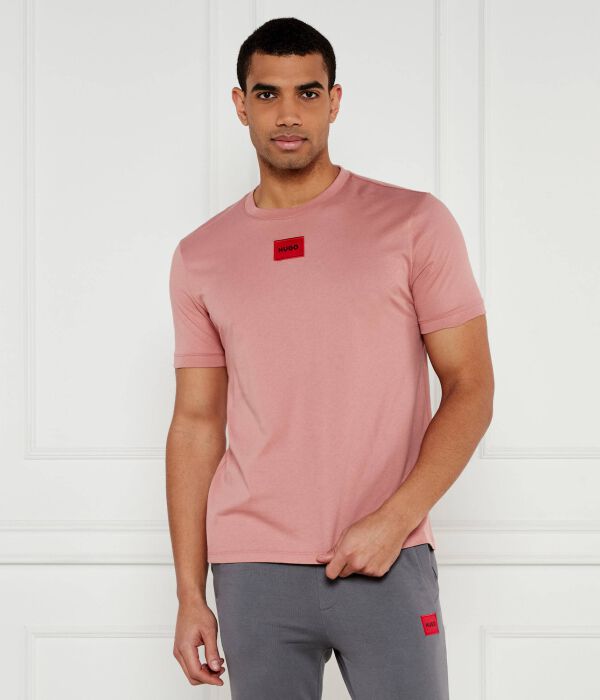 

Футболка diragolino212 Regular fit Hugo, розовый