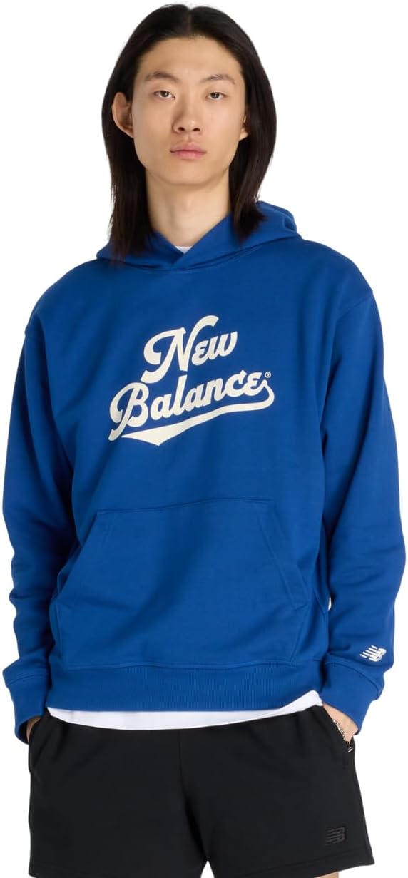 

Мужская толстовка New Balance Athletics Legacy Hoodie, Hoodie, Sweatshirt, Thick, Heritage (MT53902), синий