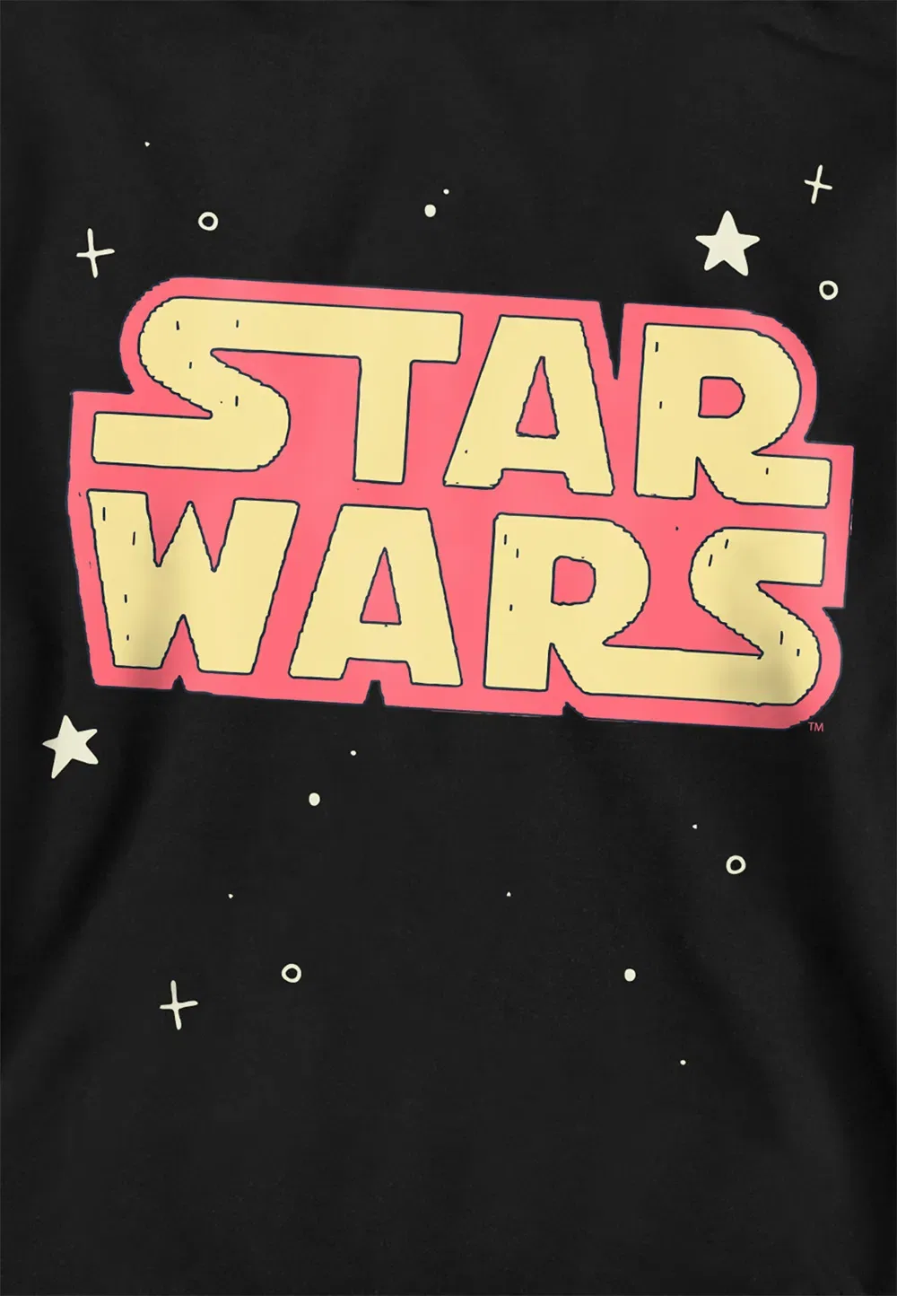 Детская худи Star Wars Star Logo, черная, Disney, черный — фото 2