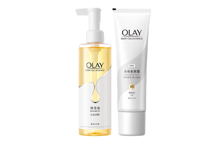 Набор для ухода за телом Olay: гели для душа + эссенция, 500 г х 2 + 5 г х 5 — фото 4
