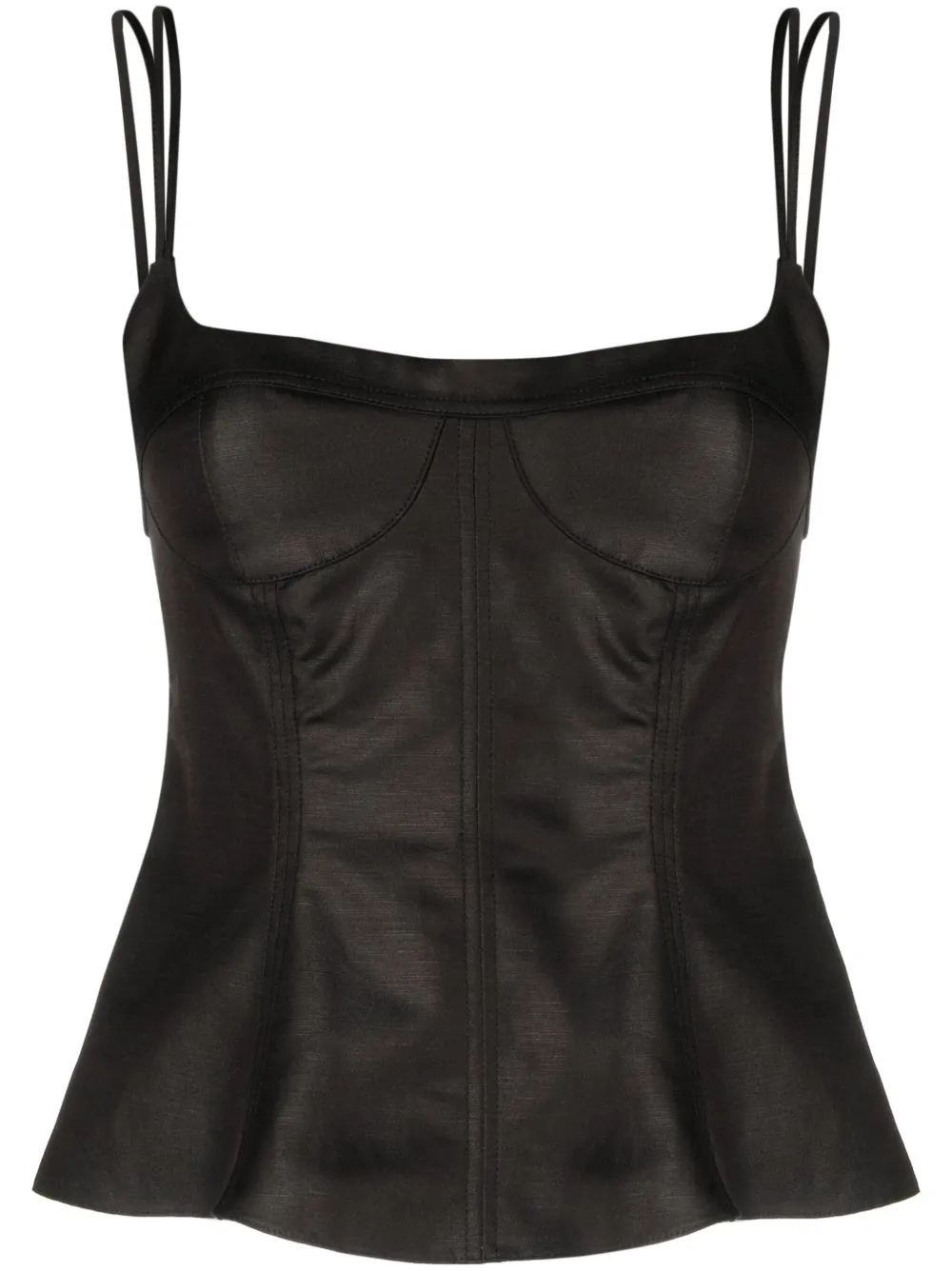 

Топ-корсет с баской STELLA MCCARTNEY, черный