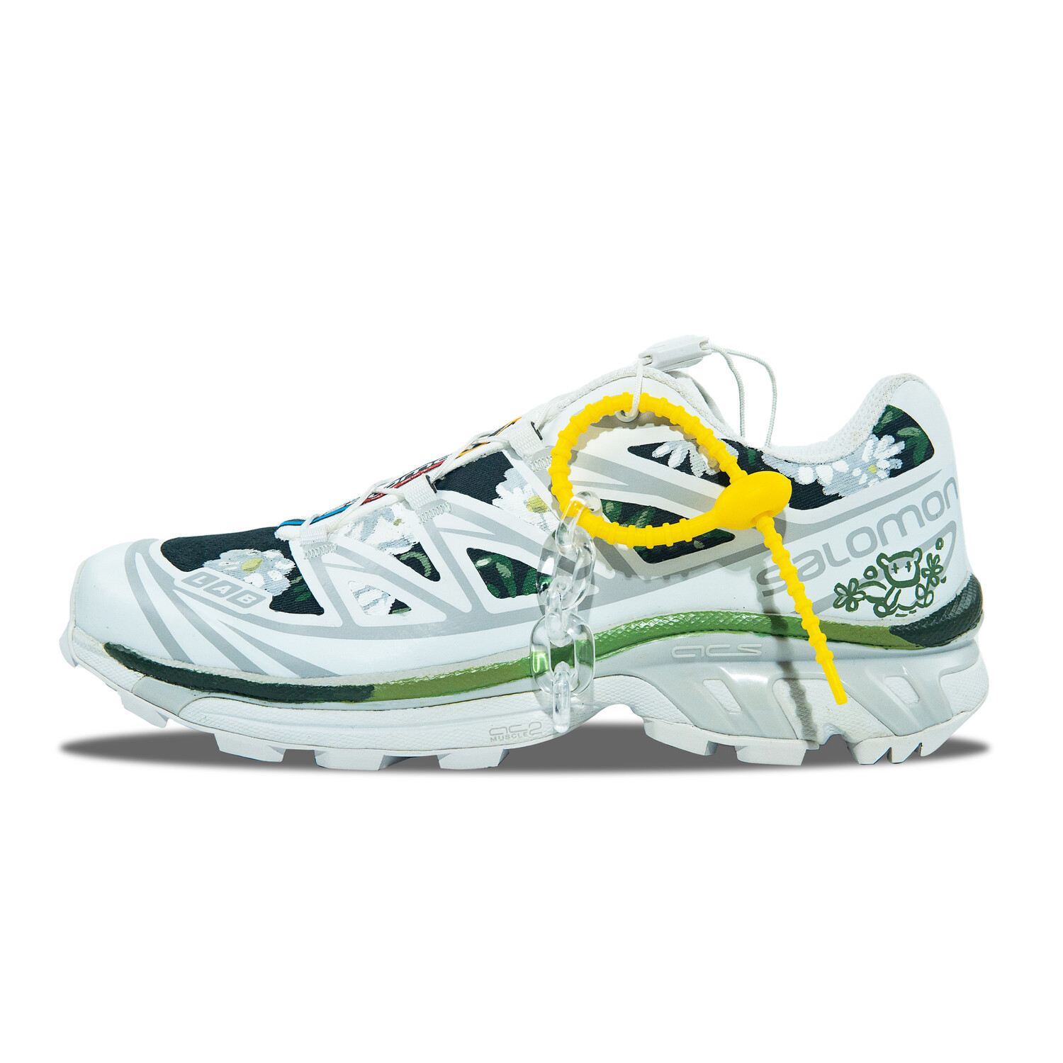 

Кроссовки XT-6 унисекс с низким верхом белый/зеленый Salomon