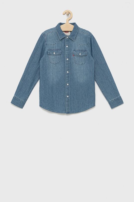 

Детская хлопковая рубашка Levi's, синий
