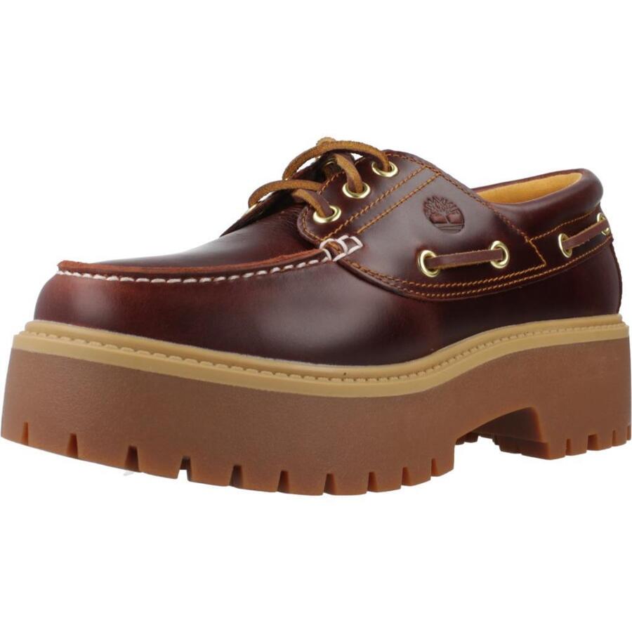 Кроссовки Timberland, модель Stone Street Boat Shoe, цвет коричневый
