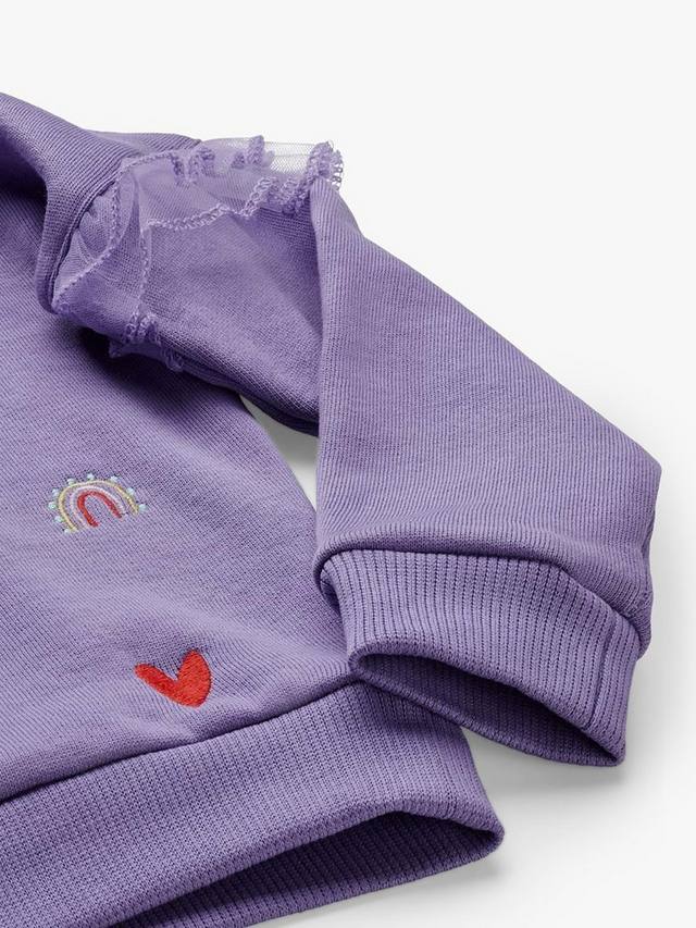 Детский свитшот из органического хлопка Stych, Purple — фото 3