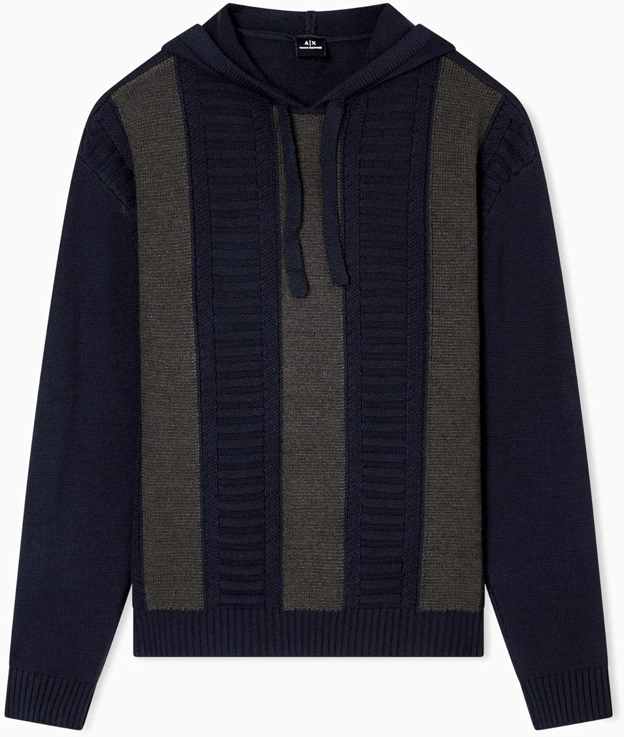 

Armani Exchange мужской худи из шерстяной смеси с цветными блоками