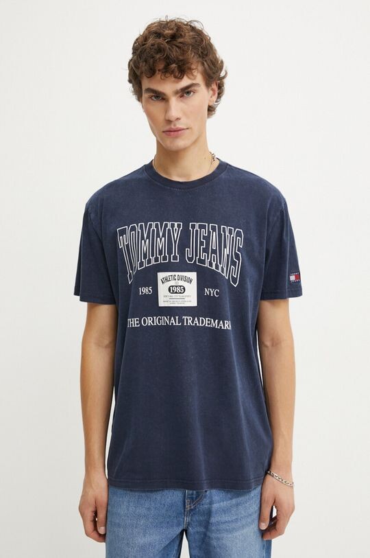 

Хлопковая футболка Tommy Jeans, темно-синий
