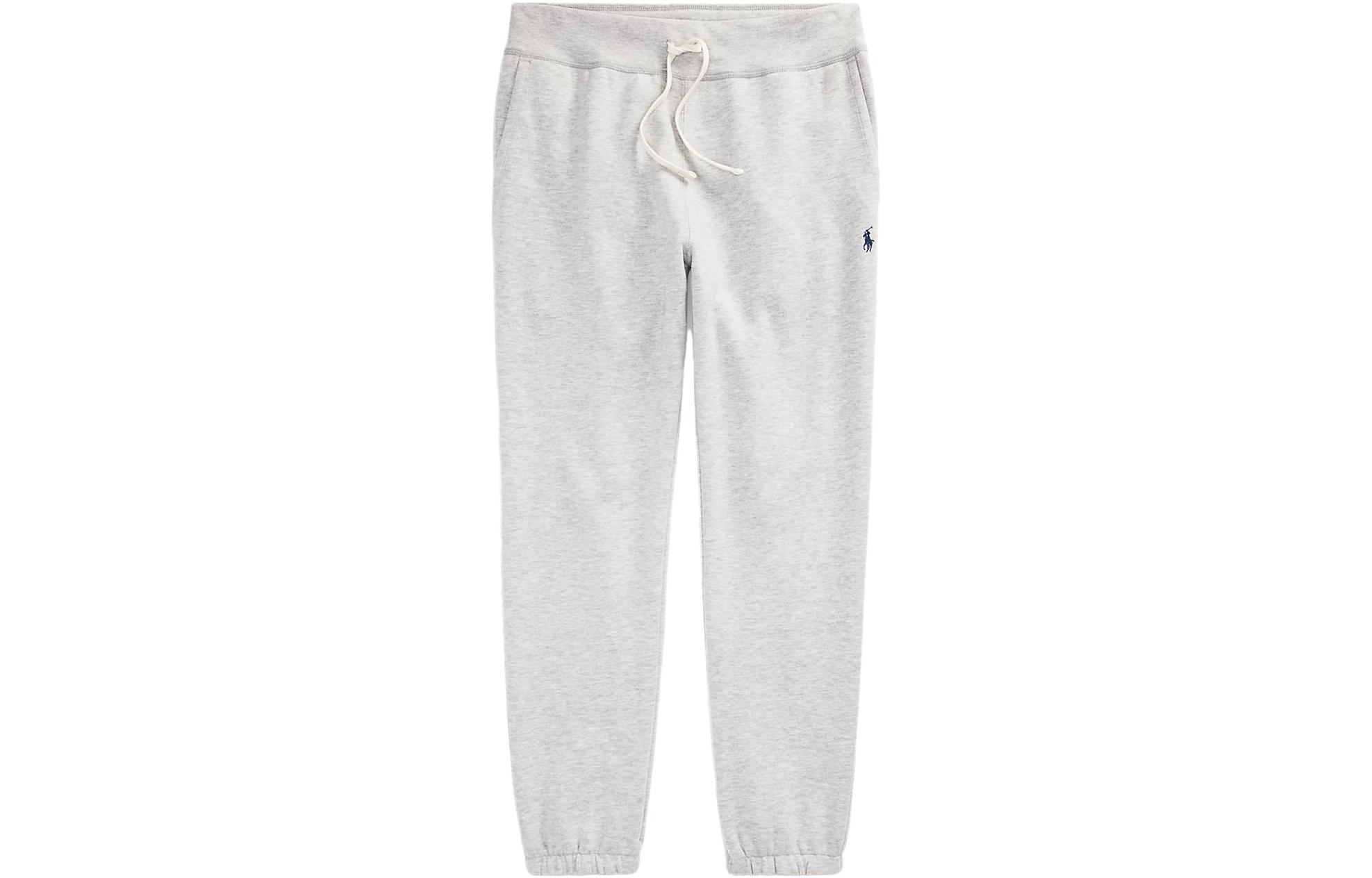 

Весенне-летняя коллекция 2023 Вязаные спортивные штаны Мужские Gray Polo Ralph Lauren, серый