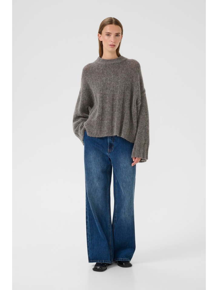 

Karen By Simonsen Вязаный свитер свободного кроя KBBlake темно-серого меланжевого цвета