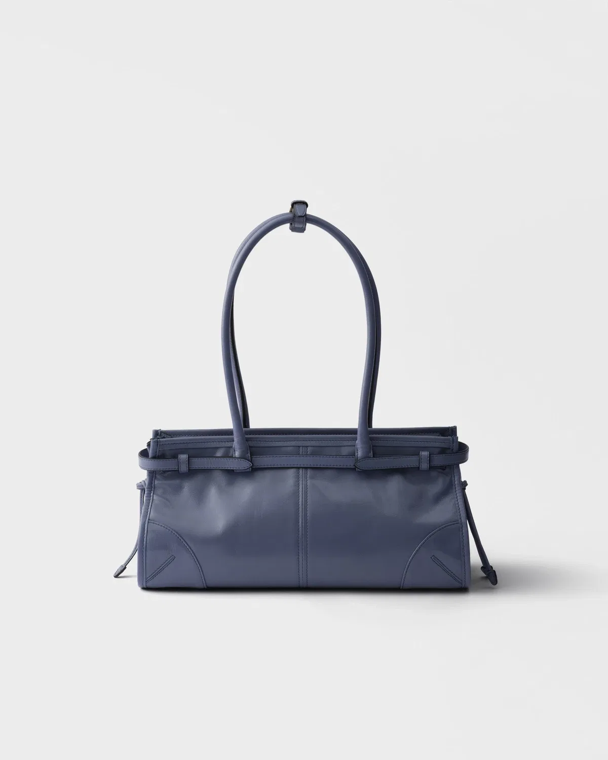 Средняя кожаная сумка Prada Bonnie, синий — фото 3