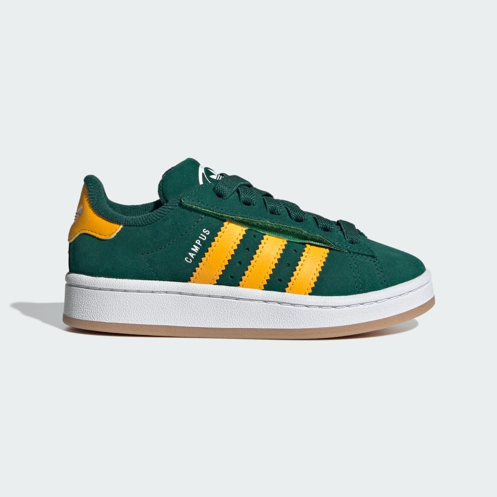 

Кроссовки Adidas Campus 00s Comfort Closure Elastic Lace Shoes Kids, цвет Collegiate Green/Crew Yellow/Cloud White