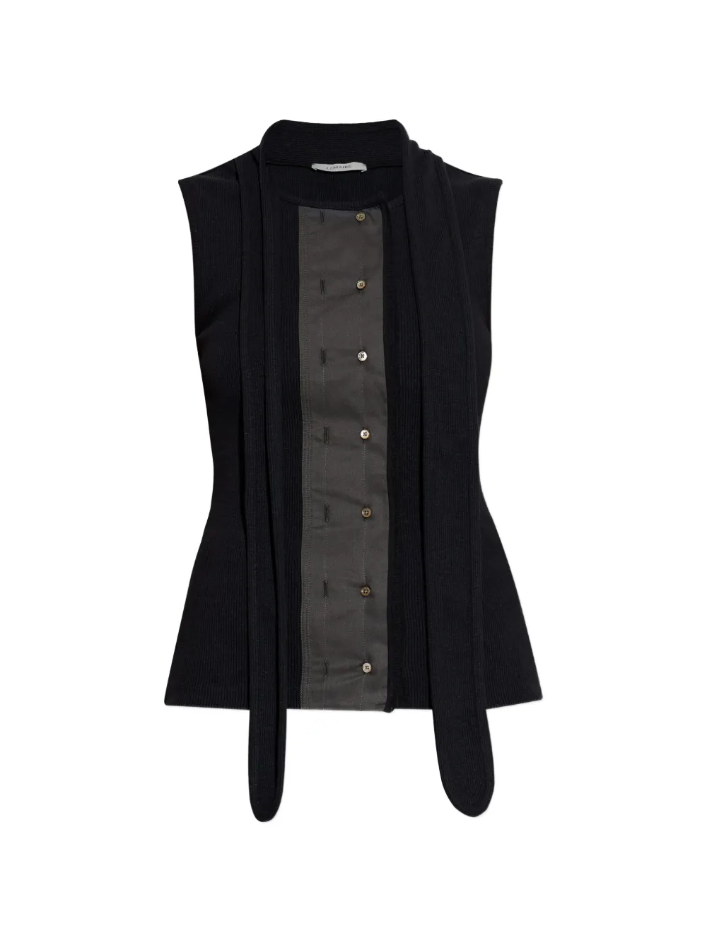 

Топ без рукавов на пуговицах Lemaire, черный