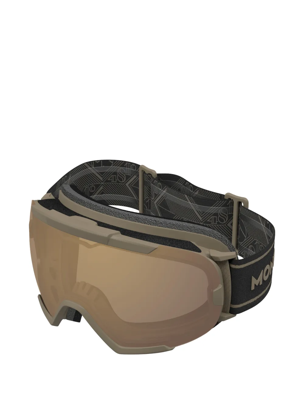 

Горнолыжные солнцезащитные очки с логотипом на ремешке Montblanc, бежевый