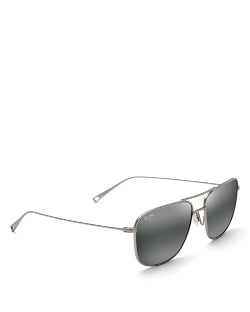 

Поляризованные солнцезащитные очки-авиаторы Mikioi, 54 мм Maui Jim, цвет Gray