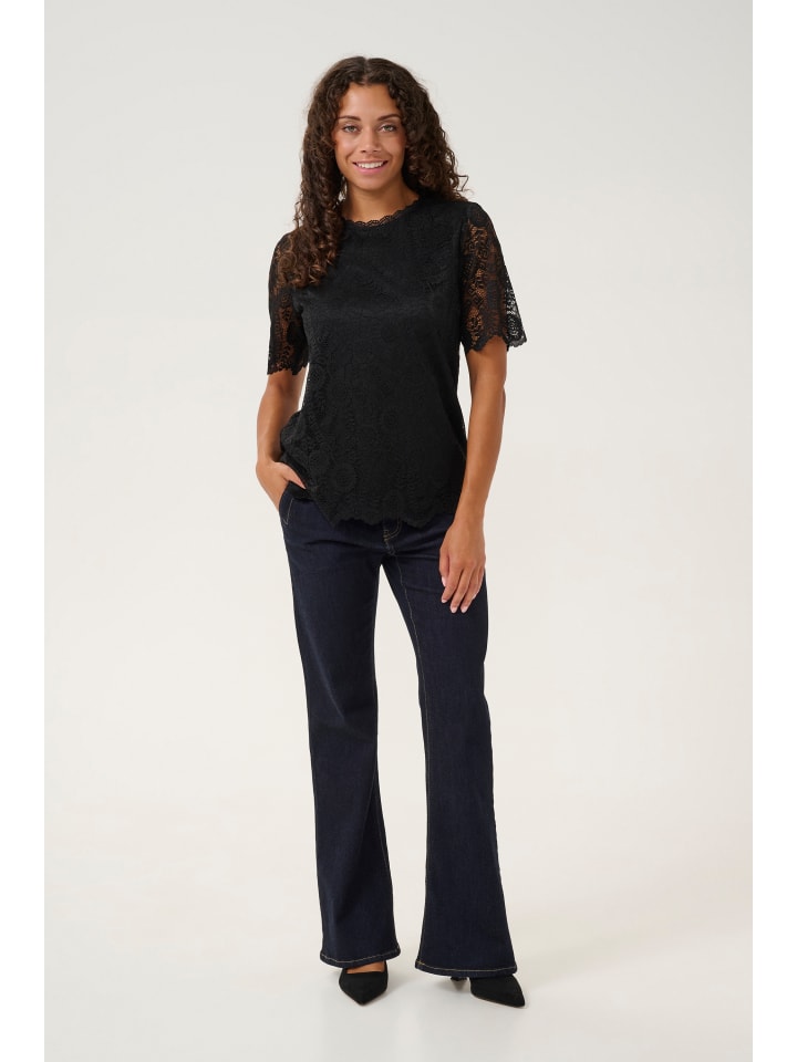 

Блузка с короткими рукавами CUkali Regular fit в черном цвете CULTURE