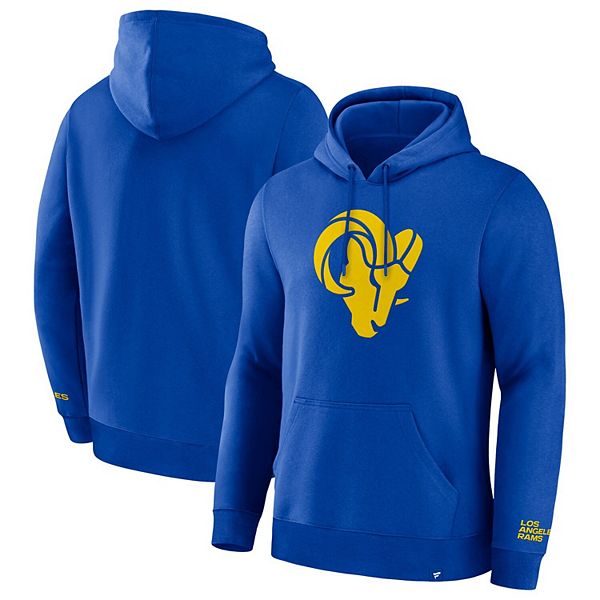 

Мужской худи royal los angeles rams legacy fleece pullover Fanatics