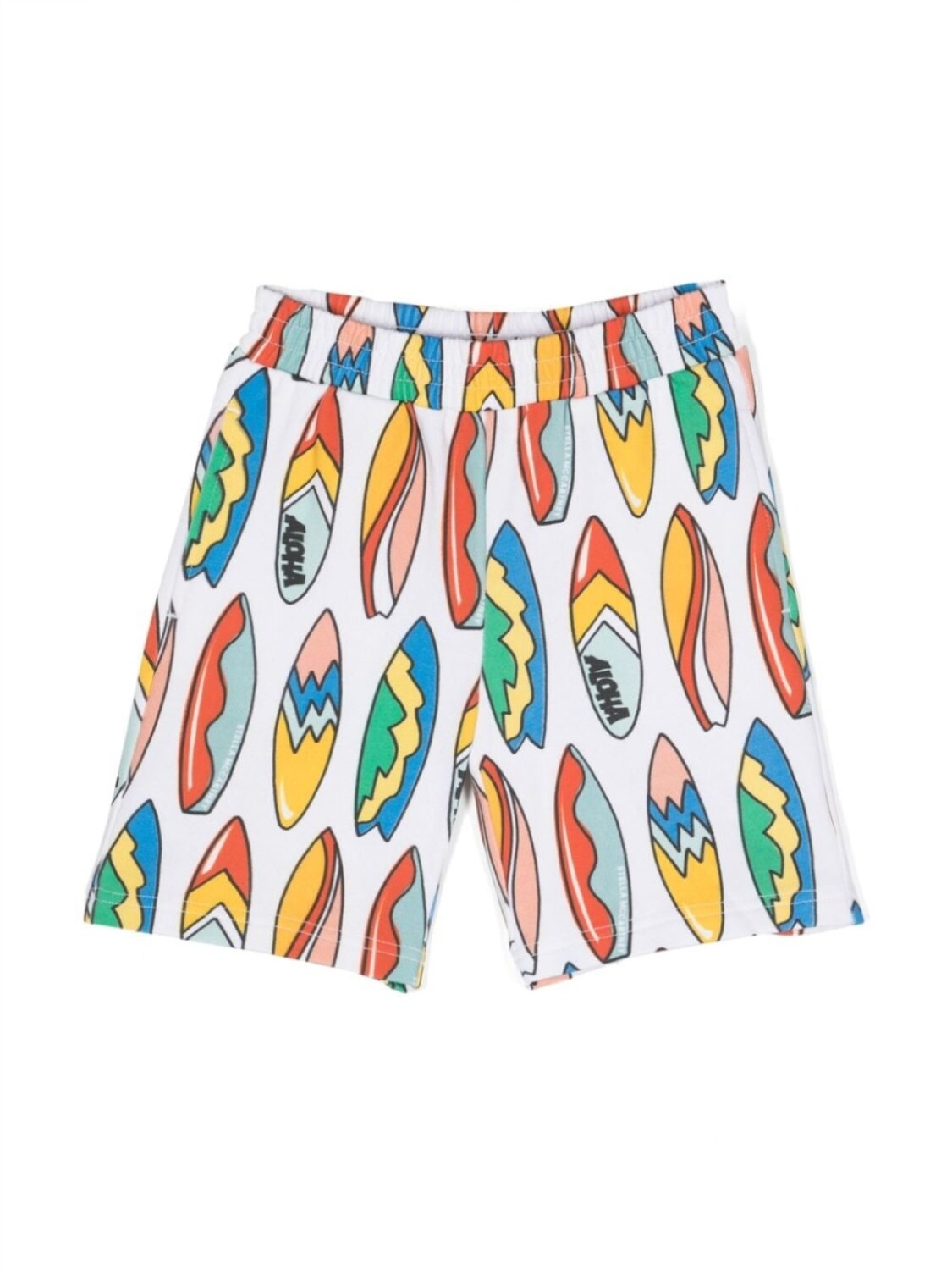 

Stella McCartney Kids спортивные шорты с принтом, белый