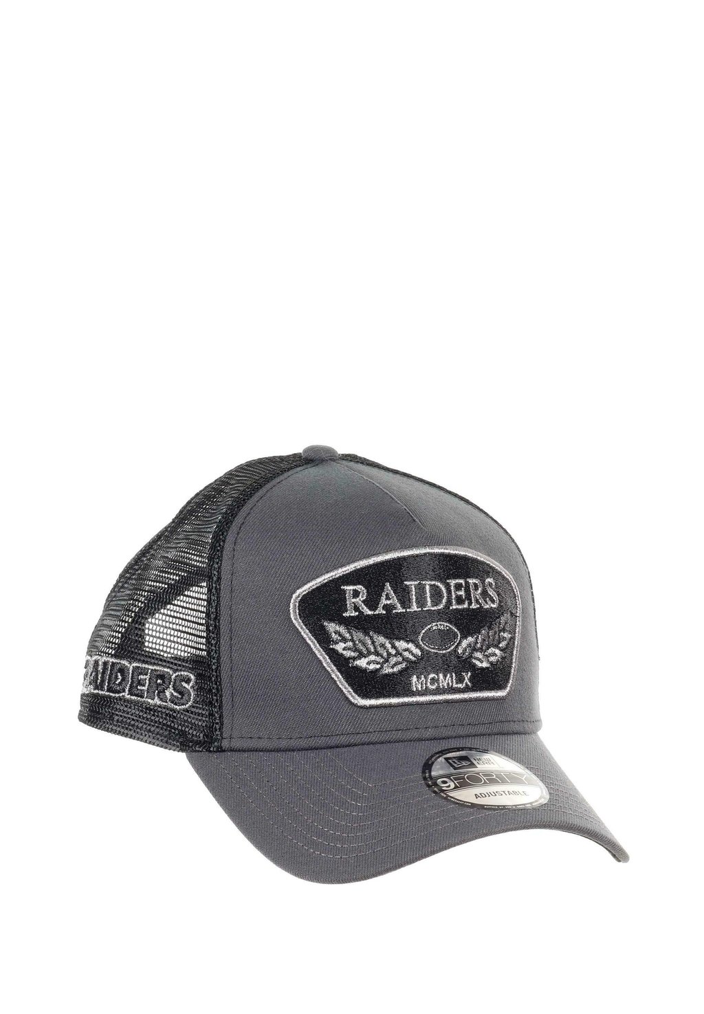 

Бейсболка LAS VEGAS RAIDERS NFL RAIDERS VERSTELLBARE 9FORTY A-FRAME TRUCKER New Era, черный