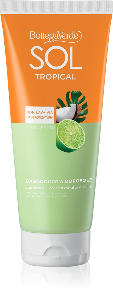 

Гель для душа и ванны Sol cocco lime после принятия солнечных ванн Bottega Verde, 200 мл