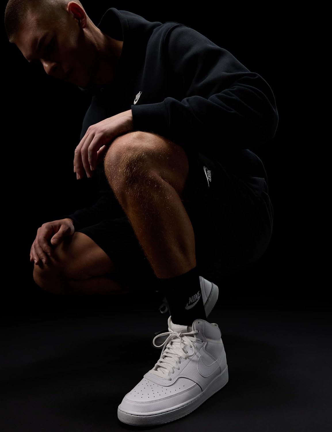 Мужские кроссовки Nike Court Vision Mid Next Nature, белый — фото 2