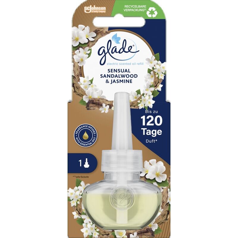 

Сменный блок для ароматического масла с электрическим ароматом Sensual Sandalwood & Jasmine Glade, 20 ml