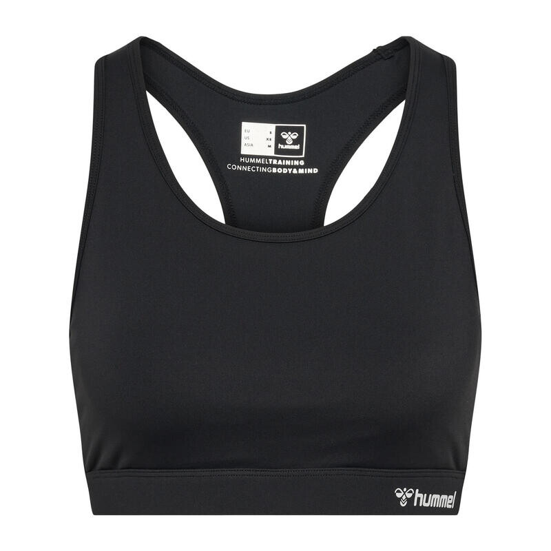 

Hmlmt Active Sports Bra женский спортивный бюстгальтер для занятий йогой с технологией Beecool HUMMEL, цвет schwarz